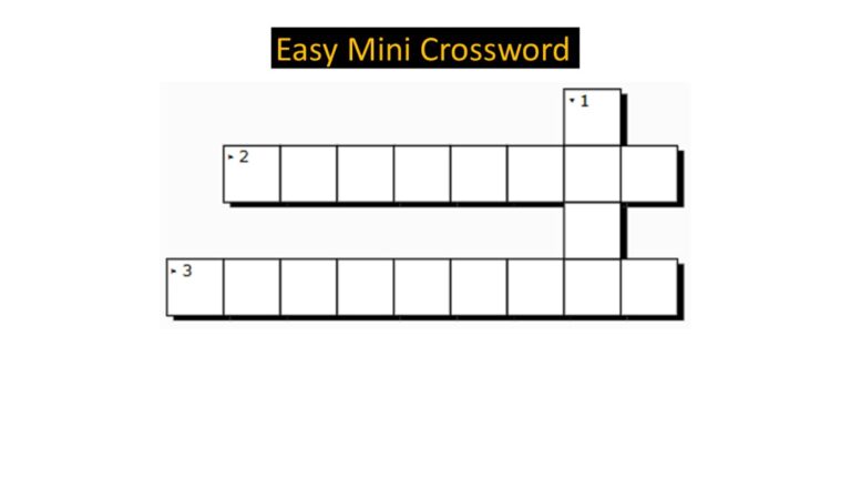 Jagran Josh Mini Crossword