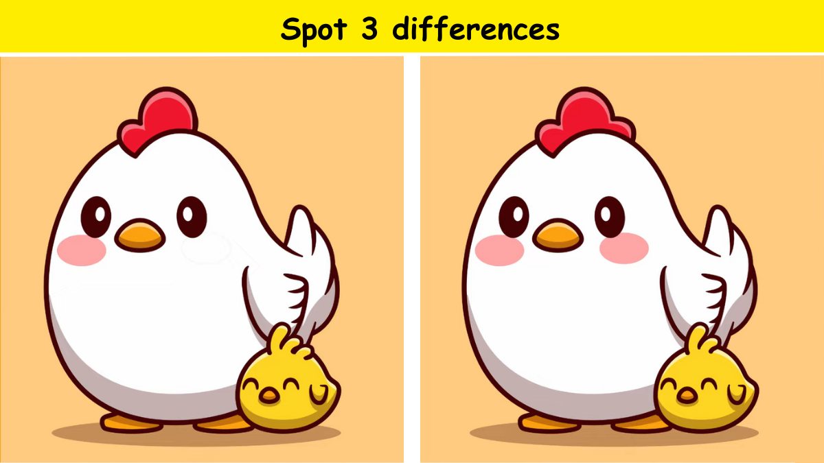 Spot 3 differences in 9 seconds