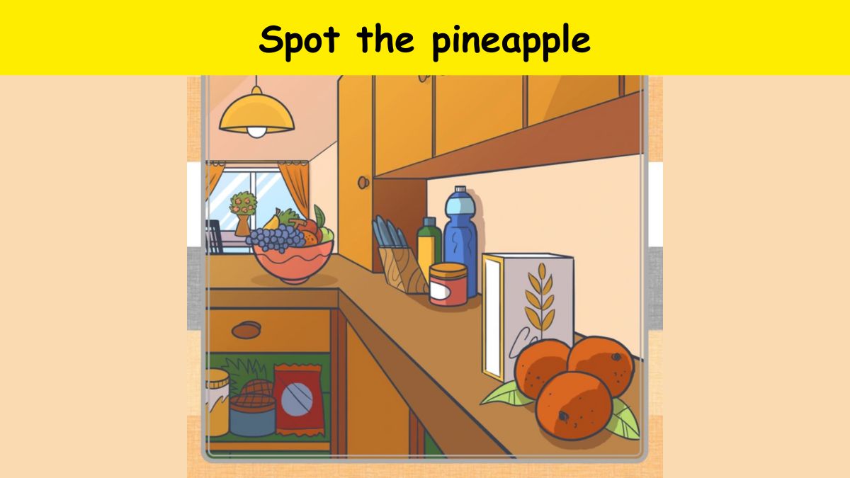Visual Test- Spot the pineapple within 5 seconds