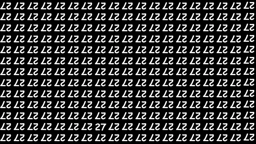 Optical Illusion Brain Challenge: If You Have Hawk Eyes Find the Number 27 in 15 Seconds