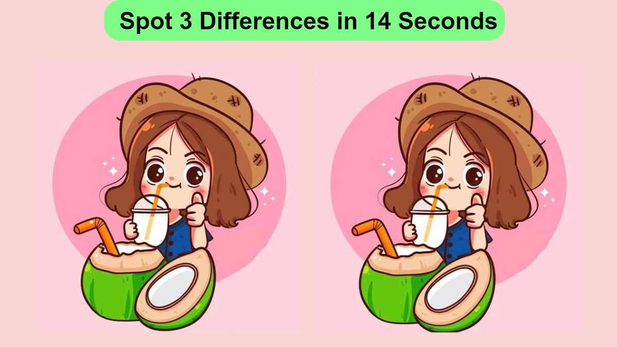 Spot 3 Differences in 14 Seconds