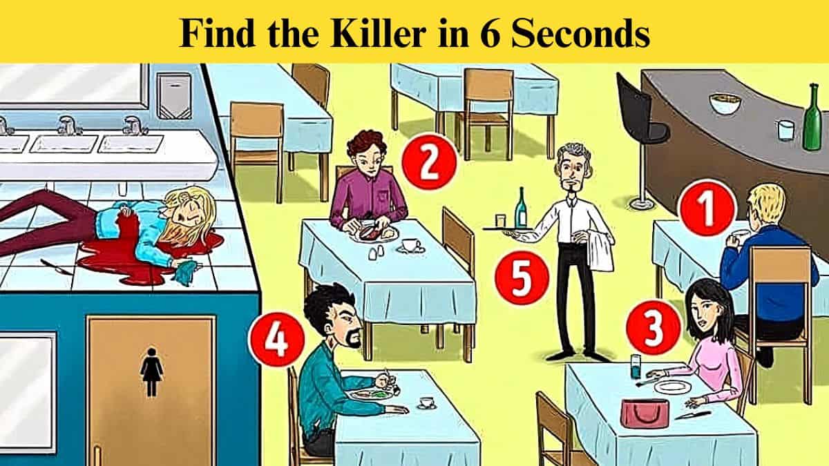 Picture Puzzle IQ Test - Find Killer in 6 Seconds