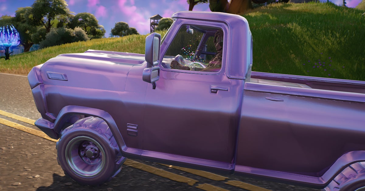 How to get chrome-ified while driving in Fortnite