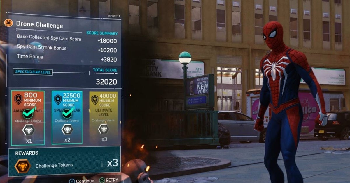 How to get easier Challenge Tokens in Spider-Man