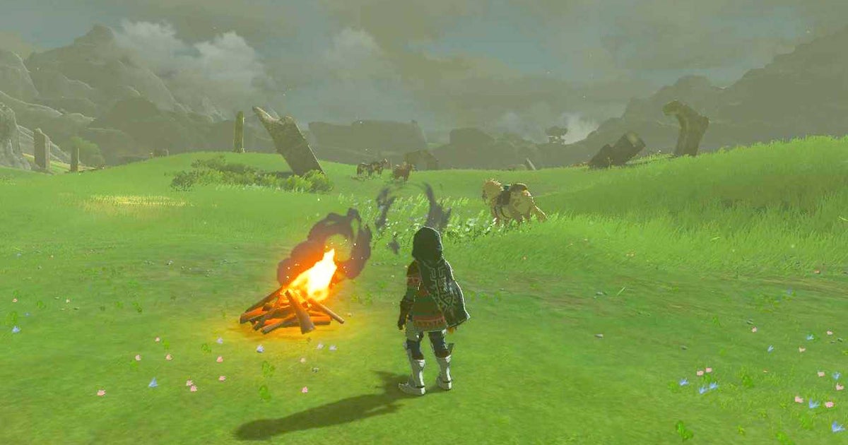How to make a campfire in Zelda Tears of the Kingdom