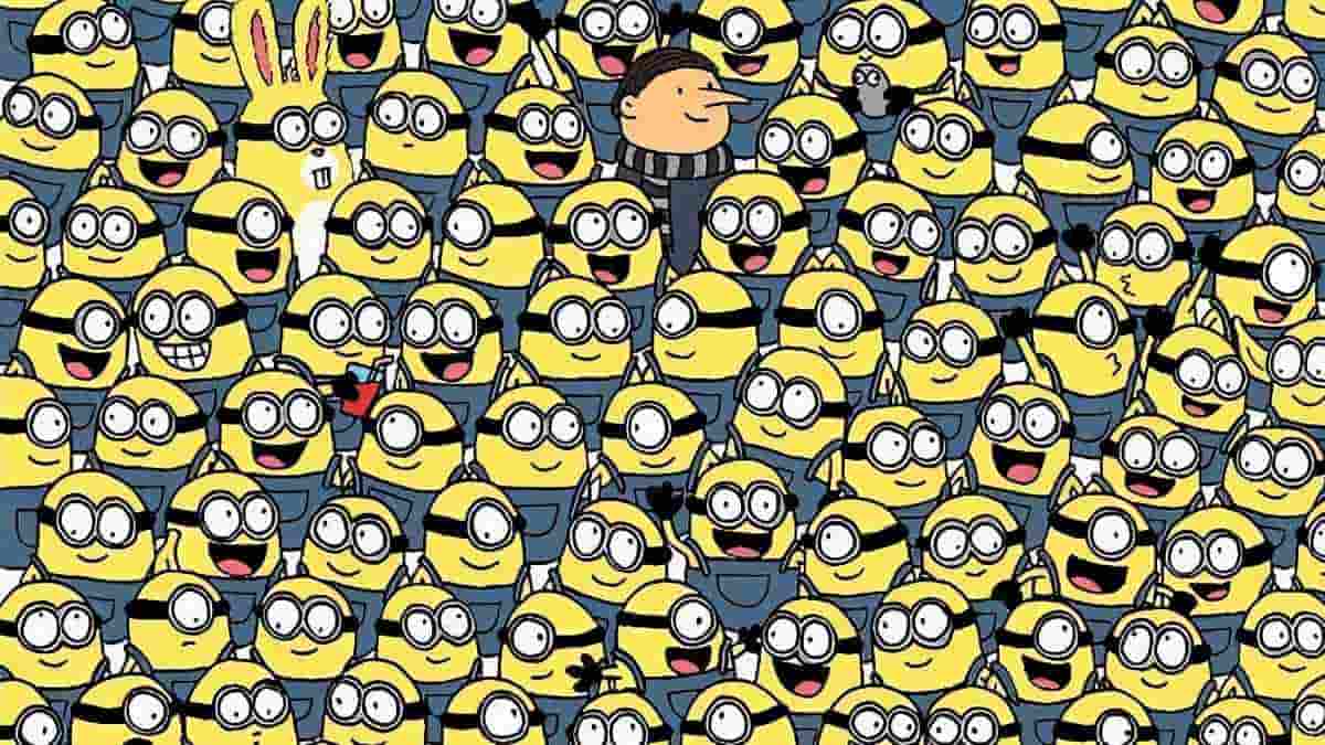 Find 3 bananas among minions in 7 seconds