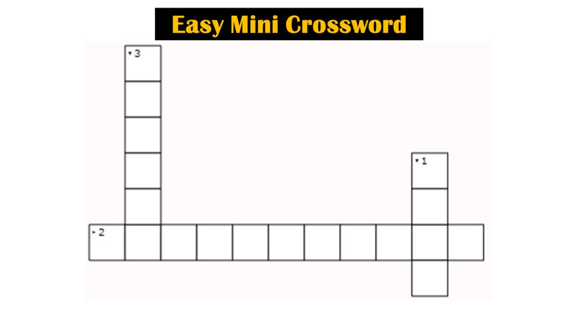 Mini Crossword with Answers