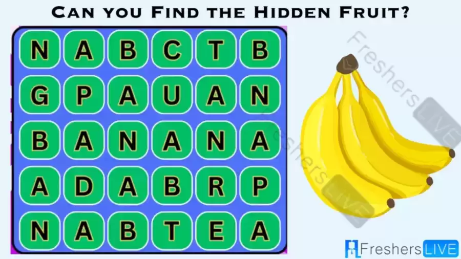 Only people with Sharp Eyes Can Find the Concealed Fruit in this Word Puzzle