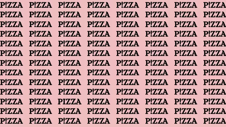 Optical Illusion Brain Challenge: If You Have 50/50 Vision Find the Word Pizza in 12 Seconds
