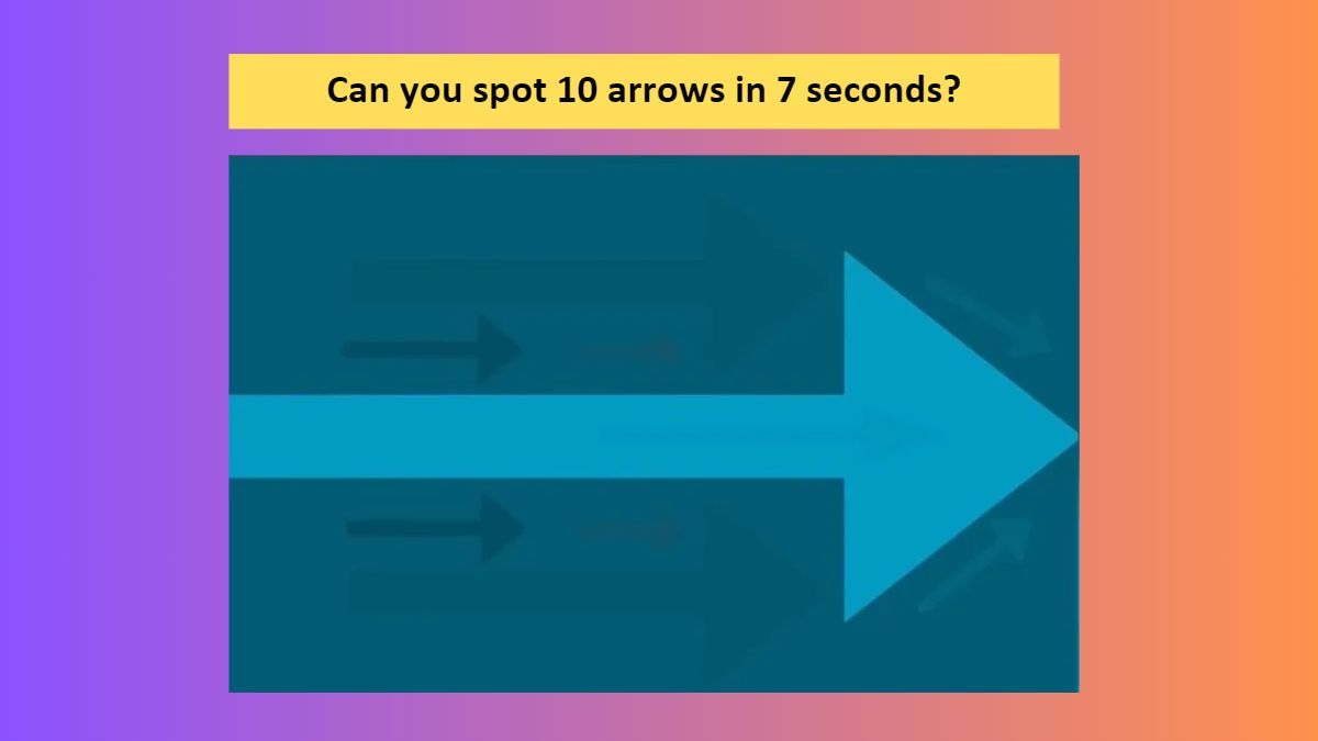 Spot 10 arrows in 7 seconds