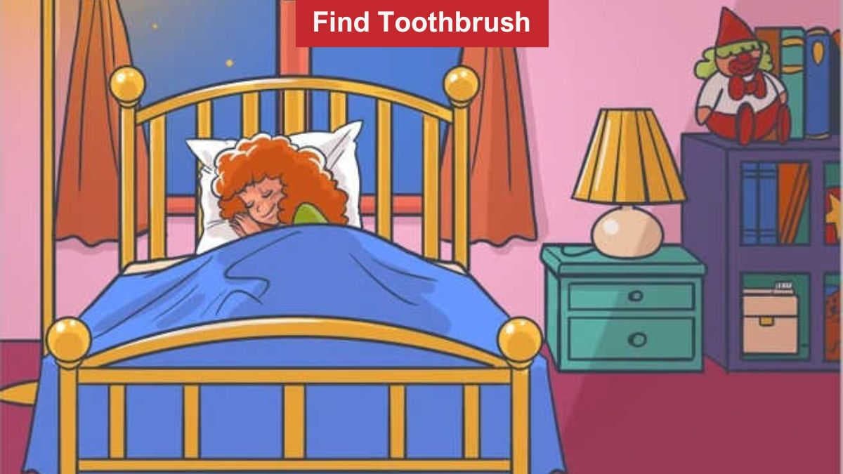 Optical Illusion to Test Your Vision: Find a Toothbrush in the Bedroom in 5 Seconds