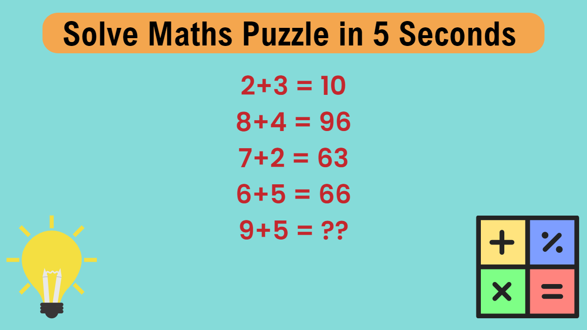 Solve Maths Puzzle in 5 Seconds