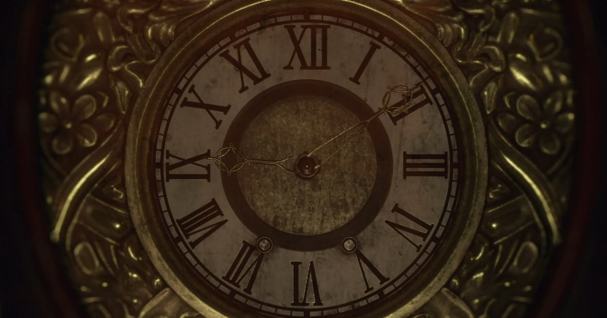Resident Evil 4 clock puzzle solution, Grandfather Clock correct time