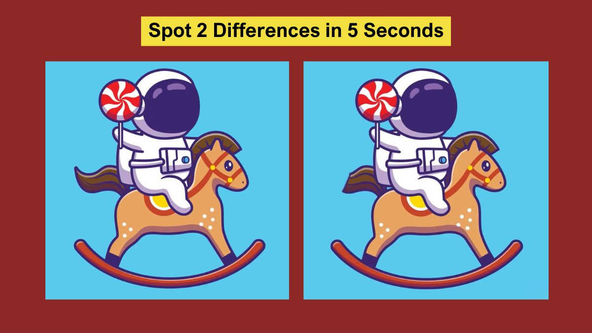 Spot the Difference Challenge to Test Your Vision: Spot 2 Differences in 5 Seconds