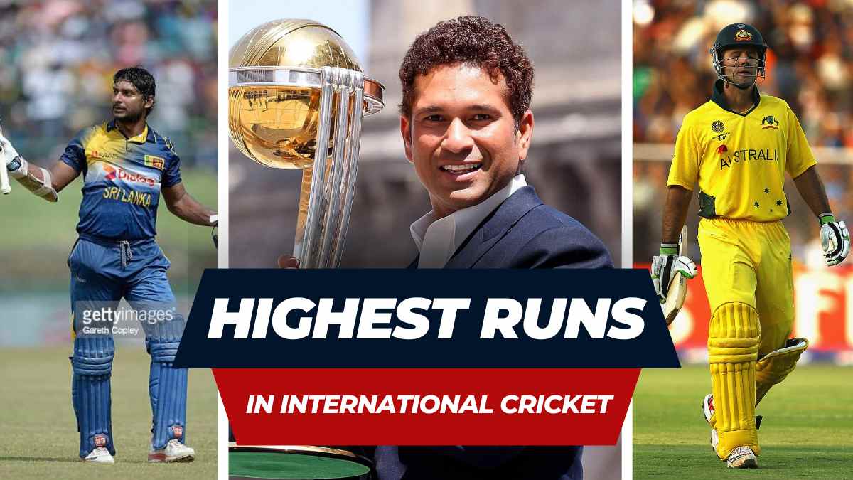Top 20 run scorers in international cricket