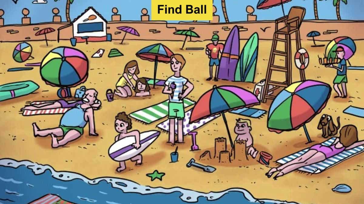 Find the ball on the beach in 7 seconds