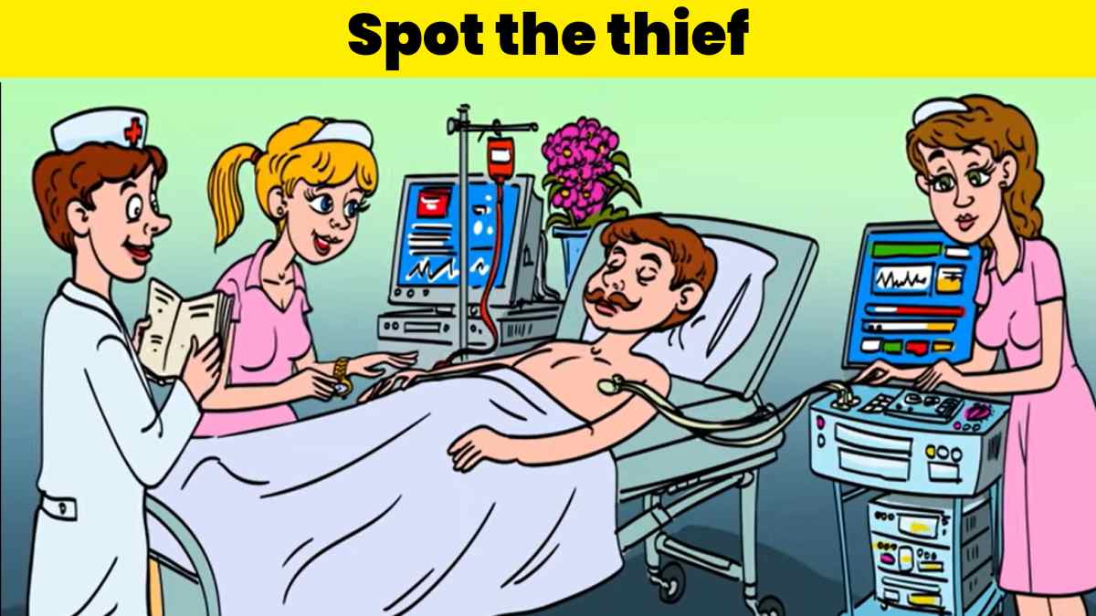 Brain Teaser- Spot the thief at the hospital in 8 seconds