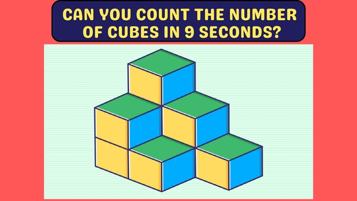 Brain Teaser IQ Test: Count The Number Of Cubes In This Picture Within 9 Seconds if You’re a True Genius