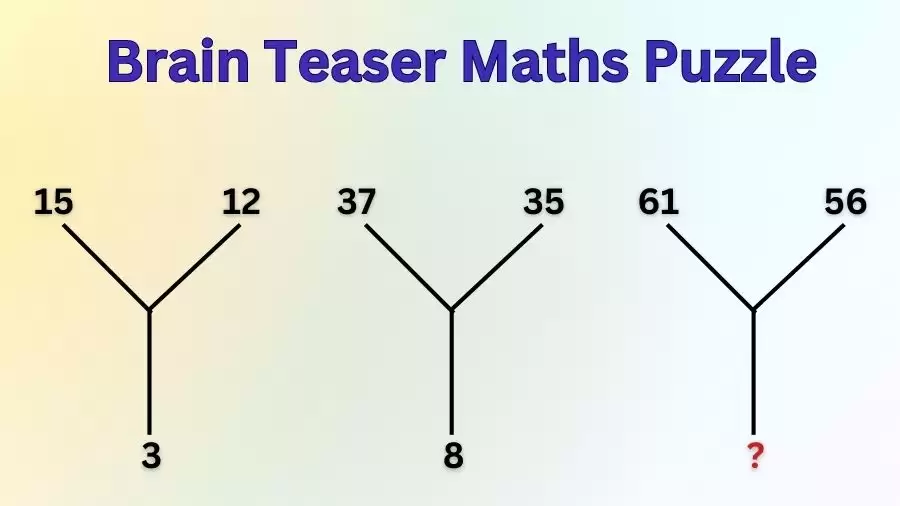 Brain Teaser Maths Puzzle: What Number Should Replace the Question Mark?