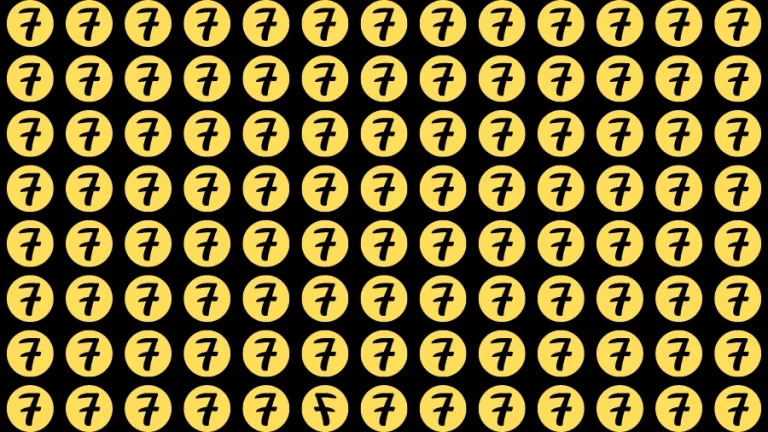Brain Test: If you have 50/50 Vision Find the Inverted 7 in 15 Secs