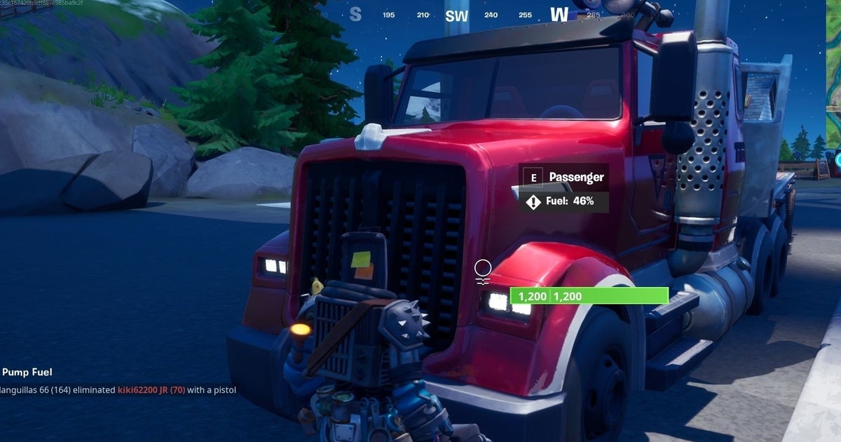 Fortnite - Gas up a vehicle at Catty Corner explained