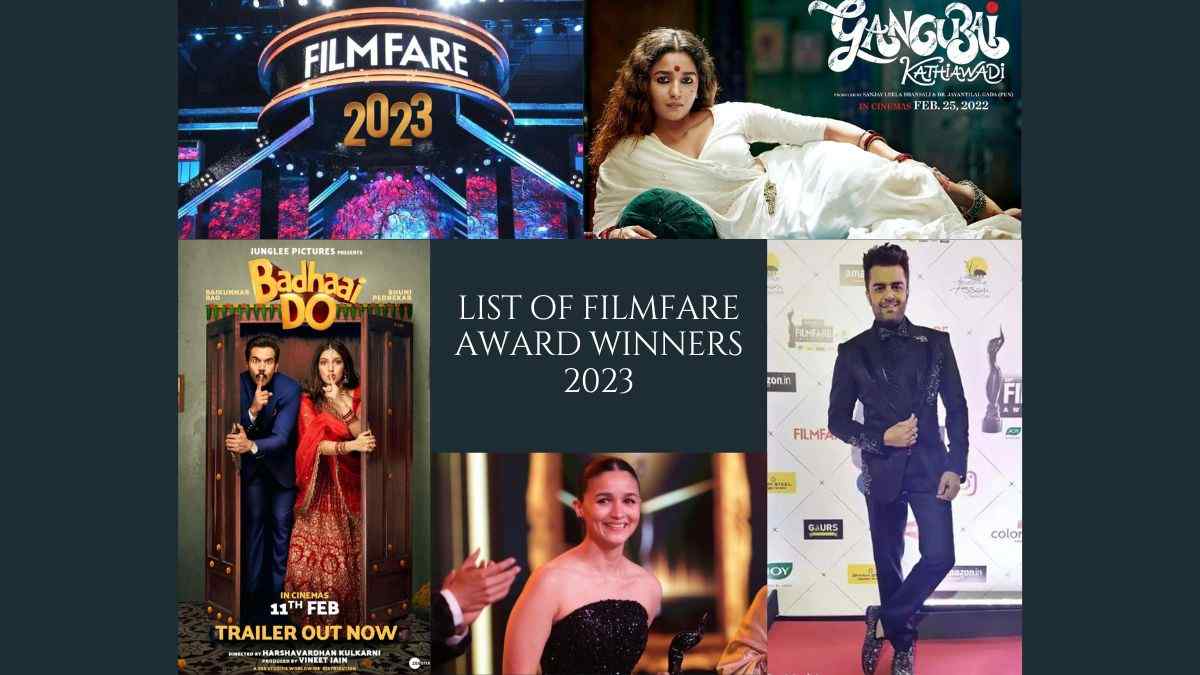 List of Filmfare Awards 2023 winners