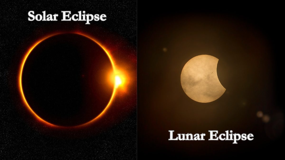 Difference between solar eclipse and lunar eclipse