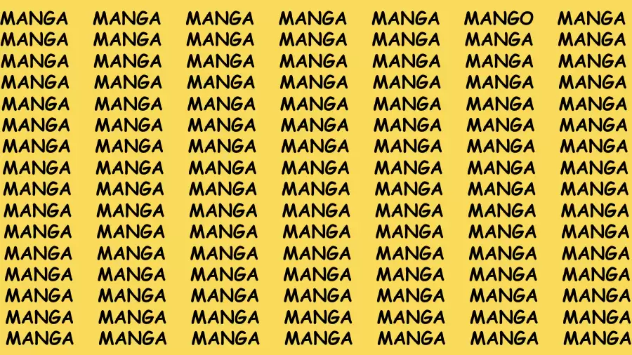 Observation Find it Out: If you have Predator Eyes Find the Word Mango in 12 Secs