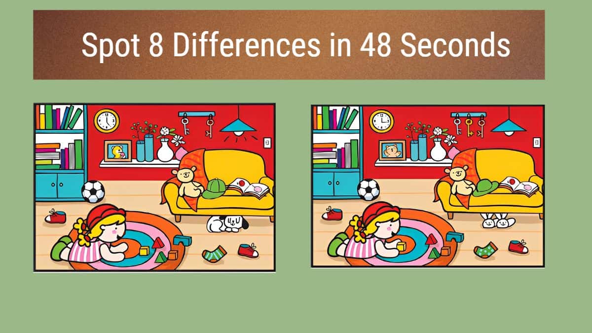 Spot 8 Differences in 48 Seconds