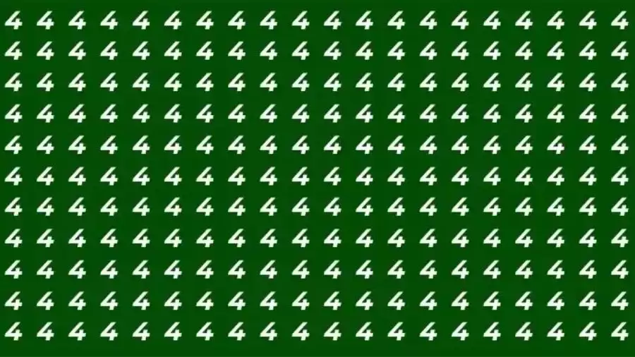 Optical Illusion Brain Test: If you have Sharp Eyes Find the number 9 among 4 in 12 Seconds?