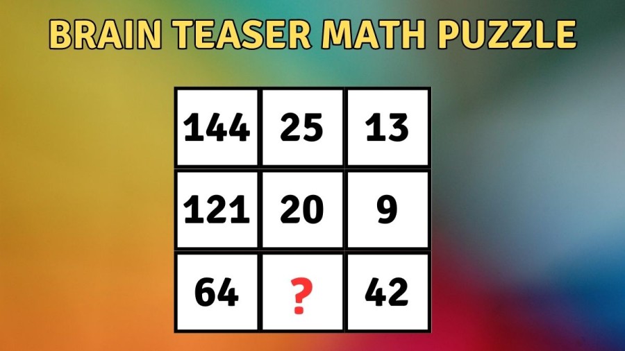 Brain Teaser Math Puzzle - Can you Find the Missing Number in this Box?