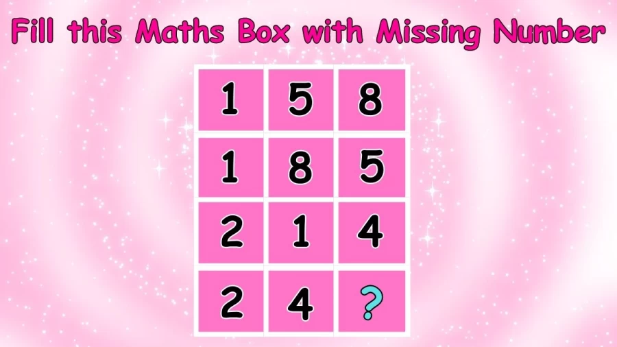 Fill this Maths Box with Missing Number in this Viral Brain Teaser
