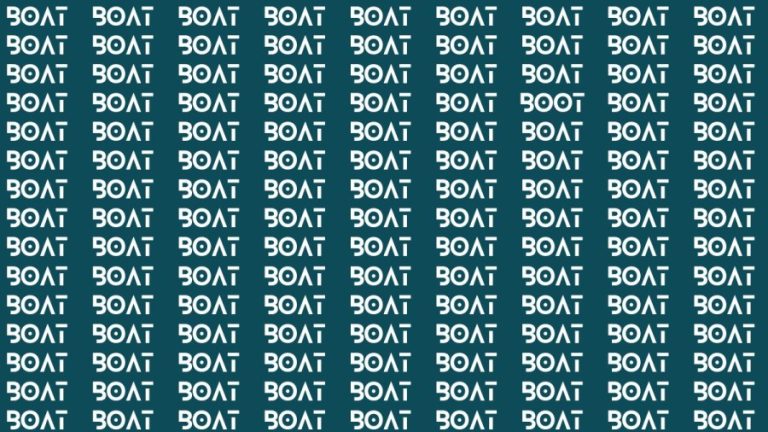 Brain Teaser: If you have Sharp Eyes Find the Word Boot among Boat in 20 Secs