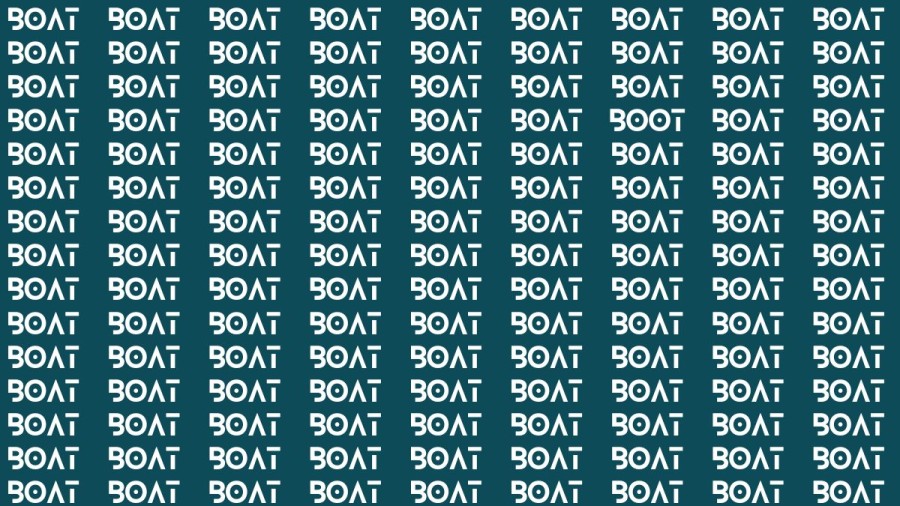 Brain Teaser: If you have Sharp Eyes Find the Word Boot among Boat in 20 Secs