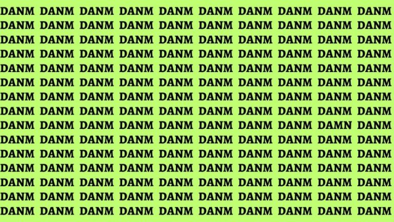 Brain Test: If you have Hawk Eyes Find the Word Damn in 15 Secs