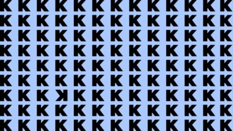 Observation Skill Test: If you have Hawk Eyes find the Inverted K in the picture within 20 Secs