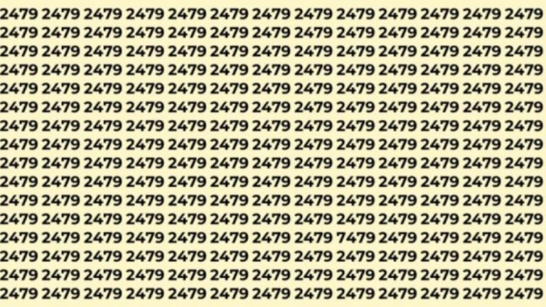 Observation Skills Test: Can you find the number 7479 in 12 seconds?