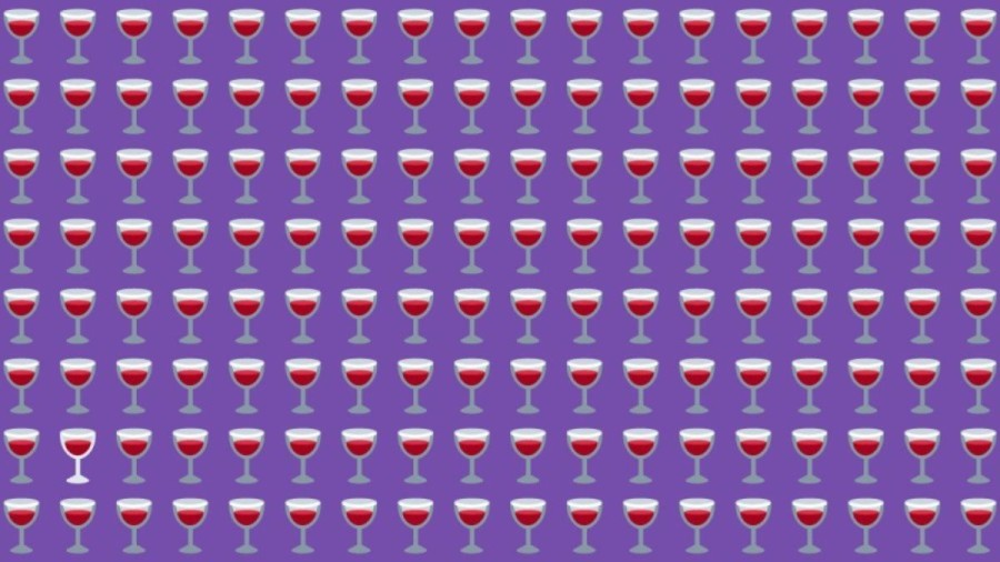 Observation Skills Test: Can you find the odd Wine Glass in this picture within 12 seconds?