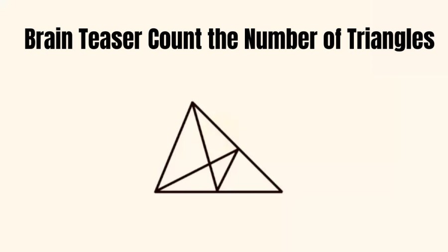 Brain Teaser Eye Test - Count the Number of Triangles in this Image