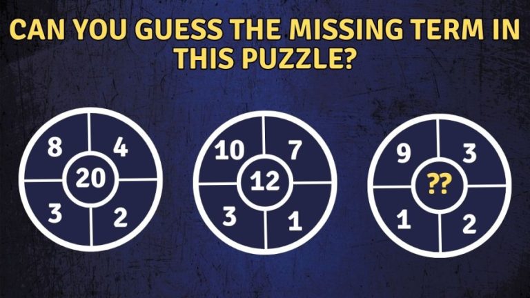 Brain Teaser: Can you Guess the Missing Term in this Puzzle?