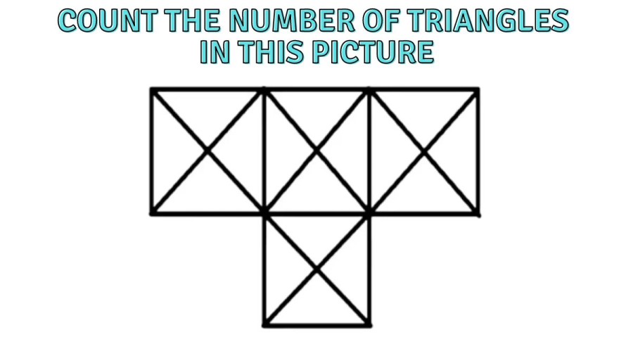 Brain Teaser Eye Test - Count the Number of Triangles in this Picture