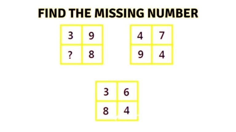 Brain Teaser Math Challenge - Find the Missing Number in 30 Seconds