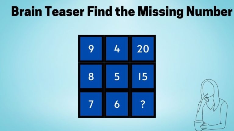 Brain Teaser: Solve this Missing Number Puzzle in 25 Secs