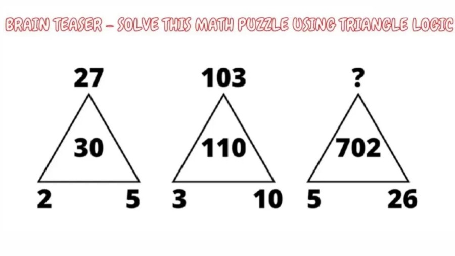 Brain Teaser - Solve this Triangle Math Puzzle