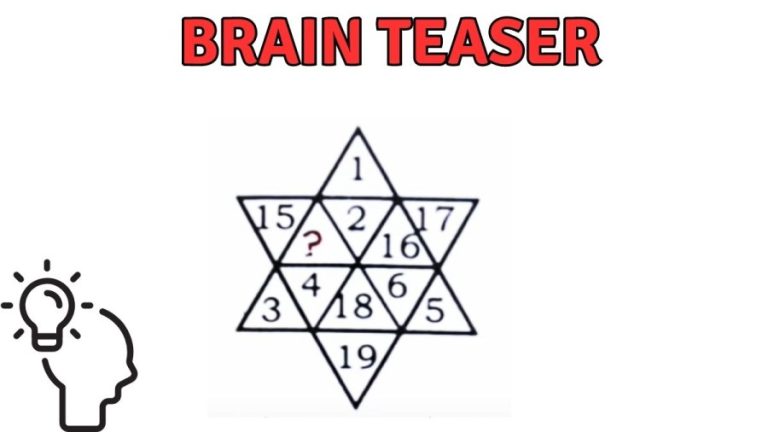 Solve this Star Maths Puzzle and Find the Missing Value - Brain Teaser