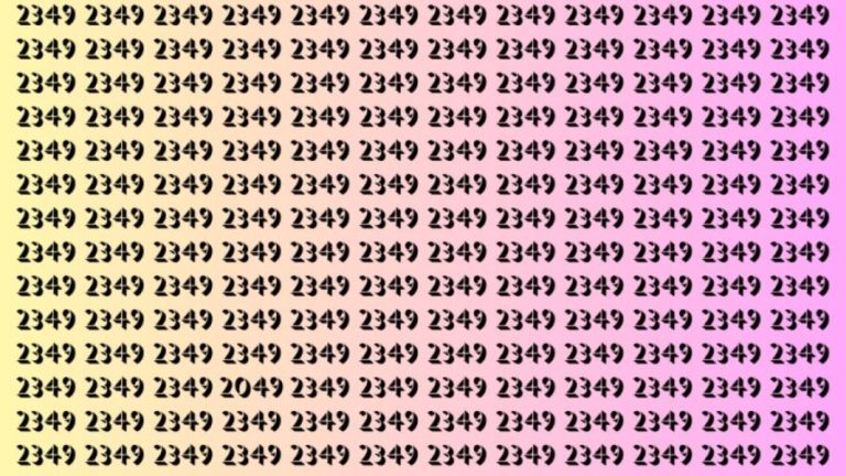 Can You Spot 2049 among 2349 in 20 Seconds? Explanation and Solution to the Optical Illusion