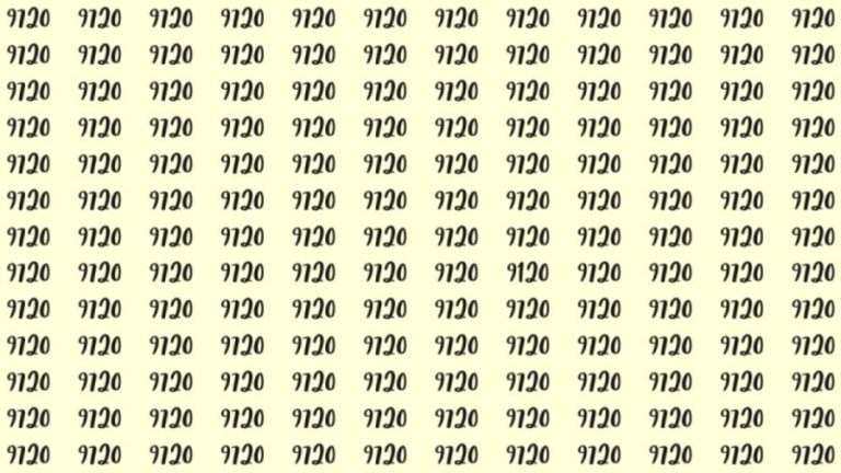 Can You Spot 9120 among 9720 in 20 Seconds? Explanation and Solution to the Optical Illusion